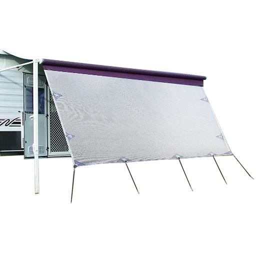 4.9m Caravan Privacy Screen Side Sunscreen Sun Shade for 17' Roll Out Awning - Outbackers