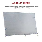 4.3m Caravan Privacy Screen Side Sunscreen Sun Shade for 15' Roll Out Awning - Outbackers