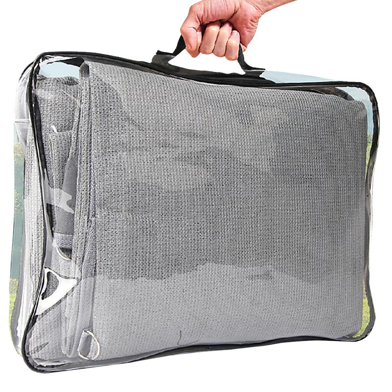 3.7m Caravan Privacy Screen Side Sunscreen Sun Shade for 13' Roll Out Awning - Outbackers