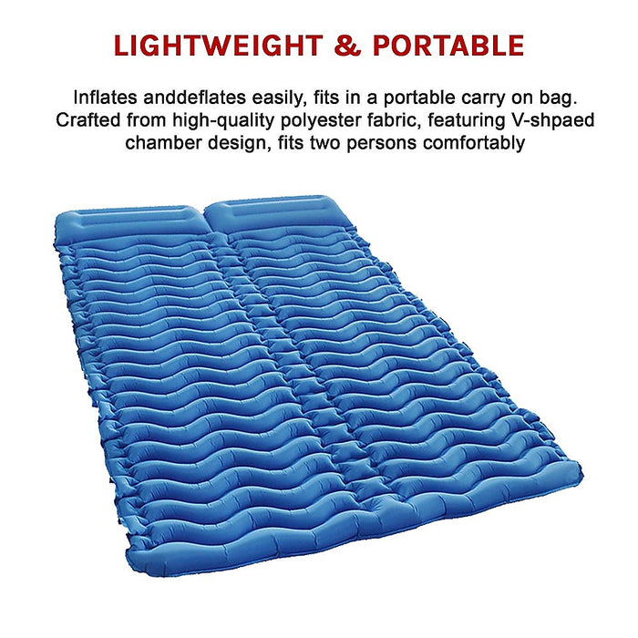 Double Two-person Camping Sleeping Pad - Outbackers