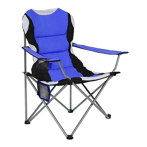 2x Folding Camping Arm Chairs Portable Outdoor Garden Fishing Tourer - Outbackers