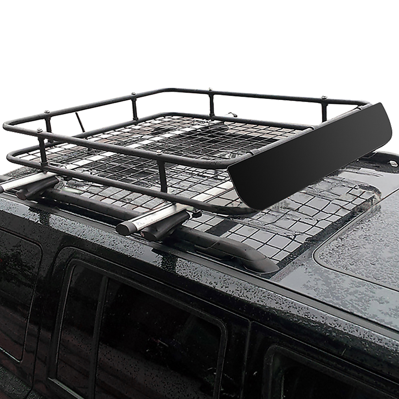 Universal Roof Rack Basket - Car Luggage Carrier Steel Cage Vehicle Cargo - Outbackers