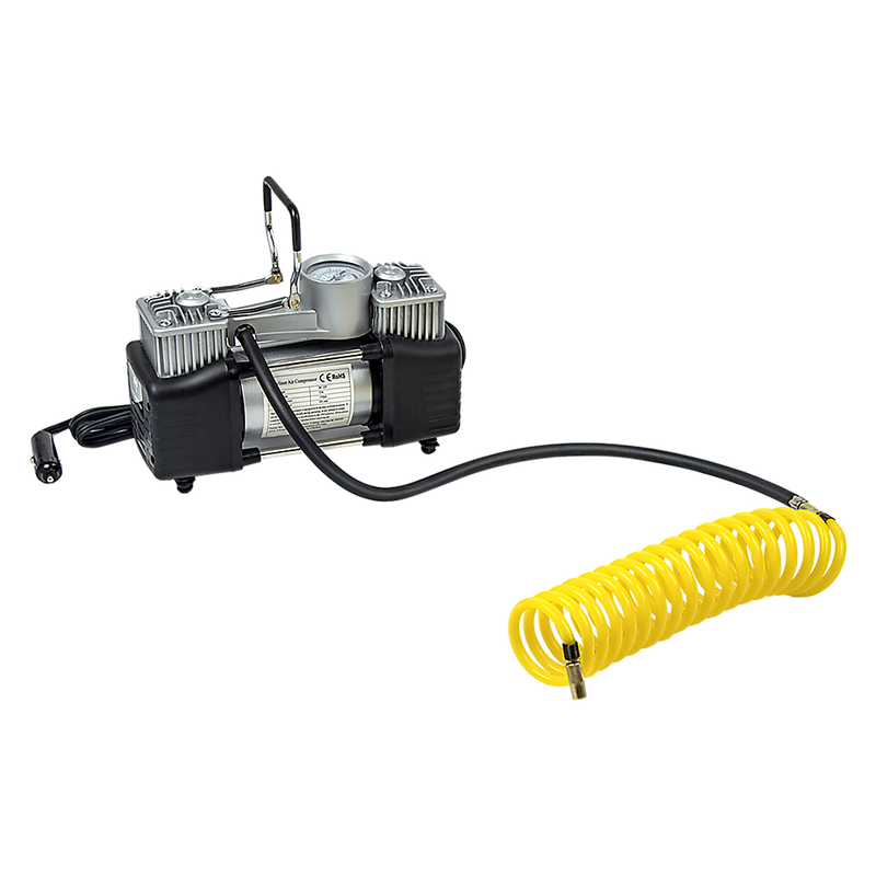12V Car Air Compressor 4x4 Tyre Deflator 4wd Inflator Portable 85L/min - Outbackers