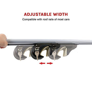 Universal Car Top Roof Rail Rack Cross Bar Aluminium Lockable 1350MM - Outbackers