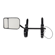2x Towing Mirrors Pair Clip on Multi Fit Clamp On Towing Caravan 4X4 Trailer - Outbackers