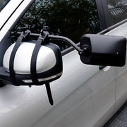 2x Towing Mirrors Pair Clip on Multi Fit Clamp On Towing Caravan 4X4 Trailer - Outbackers