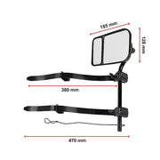 2x Towing Mirrors Pair Clip on Multi Fit Clamp On Towing Caravan 4X4 Trailer - Outbackers