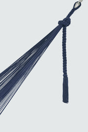 Outdoor undercover cotton Mayan Legacy hammock with hand crocheted tassels King Size Blue - Outbackers
