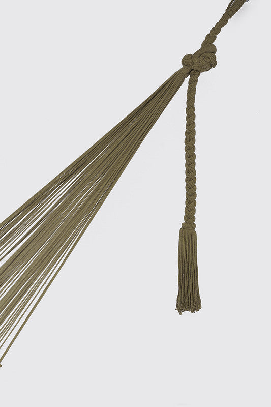 Outdoor undercover cotton Mayan Legacy hammock with hand crocheted tassels Queen Size Cedar - Outbackers