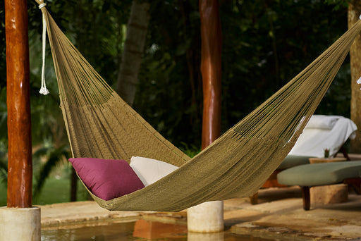 Outdoor undercover cotton Mayan Legacy hammock King size Cedar - Outbackers