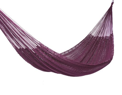 Outdoor undercover cotton Mayan Legacy hammock King size Maroon - Outbackers