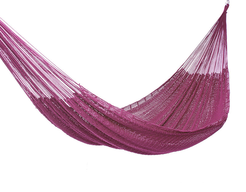 Outdoor undercover cotton Mayan Legacy hammock King size Mexican Pink - Outbackers
