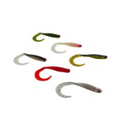 Swimerz 100 mm VTail Soft Plastic Lure Gold Glitter, 5 pack - Outbackers