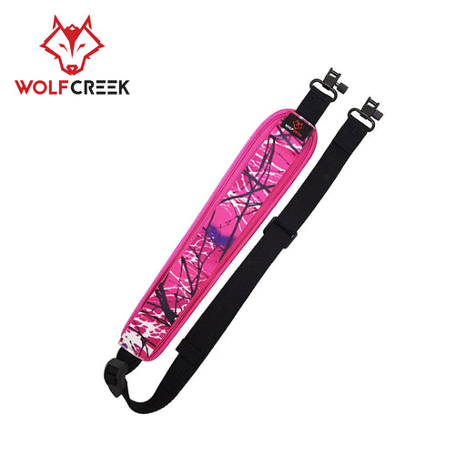 Wolf Creek Pink Camo Comfort Stretch Gun Sling w Swivels - Outbackers