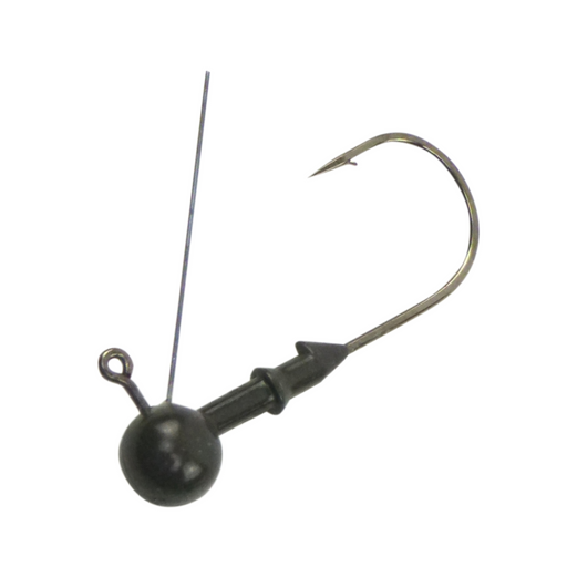 Vike 1/4 oz Weedless Round Jig Head with a Size 2/0 Hook Tungsten, 2 pack - Outbackers