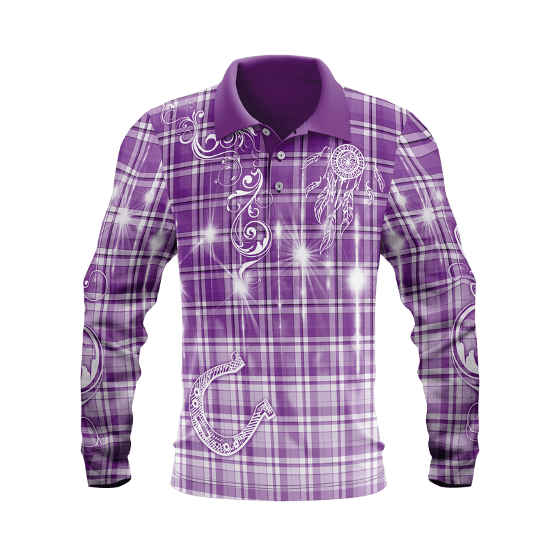 Barrel Racing Purple Cowgirl Polo Shirt - Outbackers