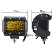 2x 4 inch Spot LED Work Light Bar Philips Quad Row 4WD Fog Amber Reverse Driving - Outbackers