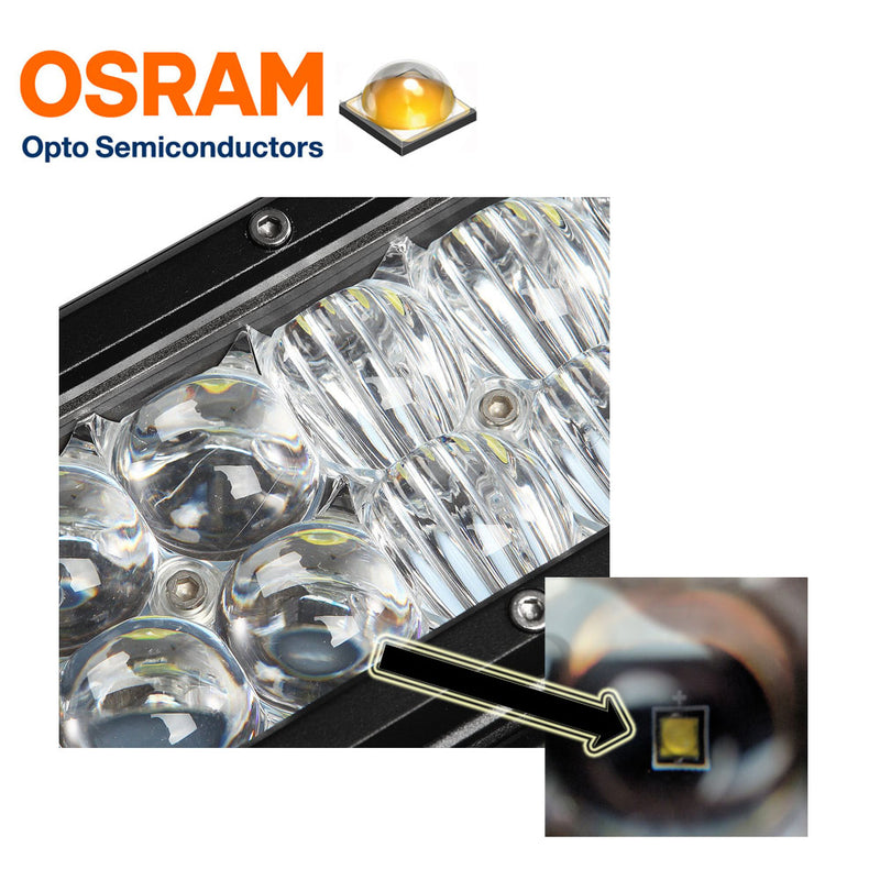 23inch Osram LED Light Bar 5D 144w Sopt Flood Combo Beam Work Driving Lamp 4wd - Outbackers