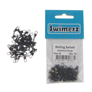 Swimerz Rolling Swivel w Interlock Snap, Size 12, 50 pack - Outbackers