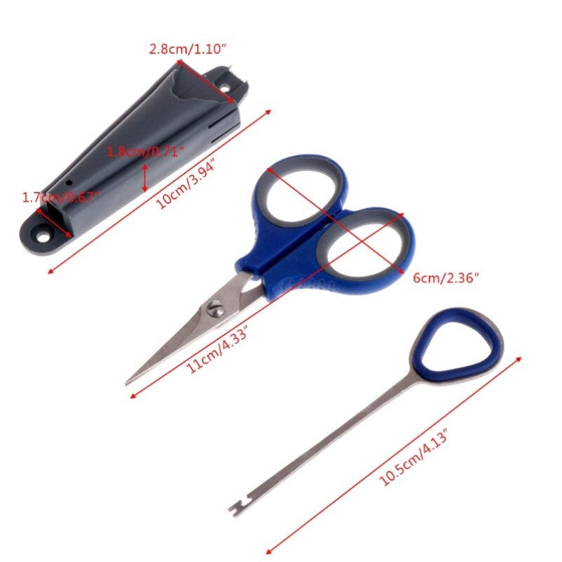 Rig Ezy Braid Scissors and Hook Removal Tool Kit - Outbackers