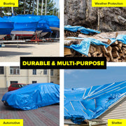 Handy Hardware Tarpaulin UV Resistant Waterproof Strong Durable 9m - Outbackers