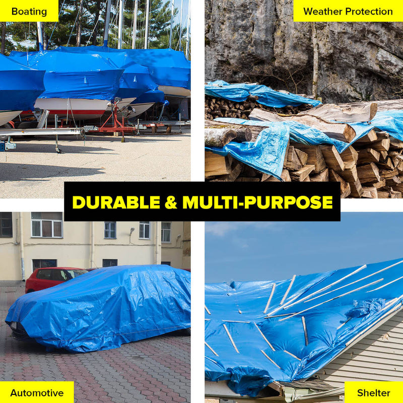 Handy Hardware Tarpaulin UV Resistant Waterproof Strong Durable 9m - Outbackers